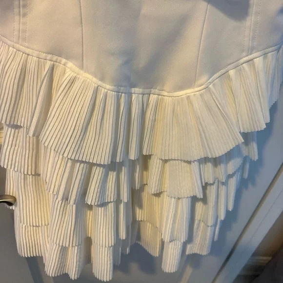 Acler Tremore Mini Dress in Ivory | Size 6 - Picture 5 of 8
